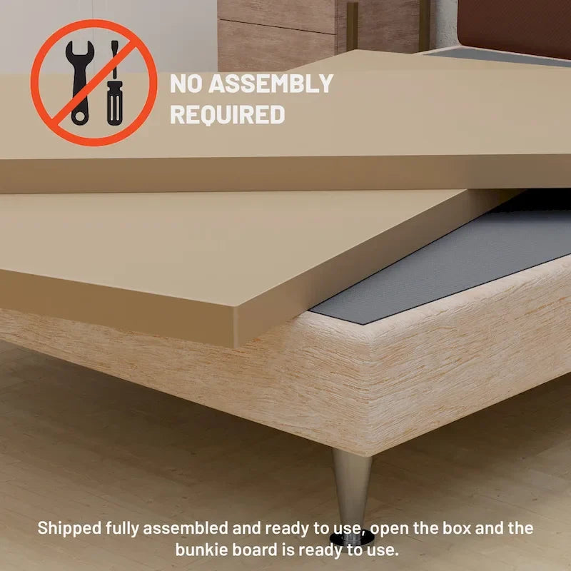 Onetan, 1.5 Diviso completamente assemblato Bunkie Board per supporto materasso/letto