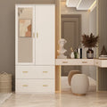 Timechee Armoire Armadi con specchio e appendiabiti