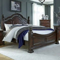 Letto a baldacchino California King Cognac di Messina Estates
