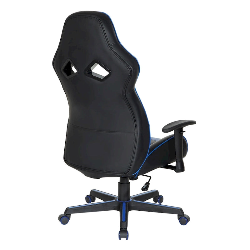 Sedia da gaming Vapor in similpelle con dettagli colorati