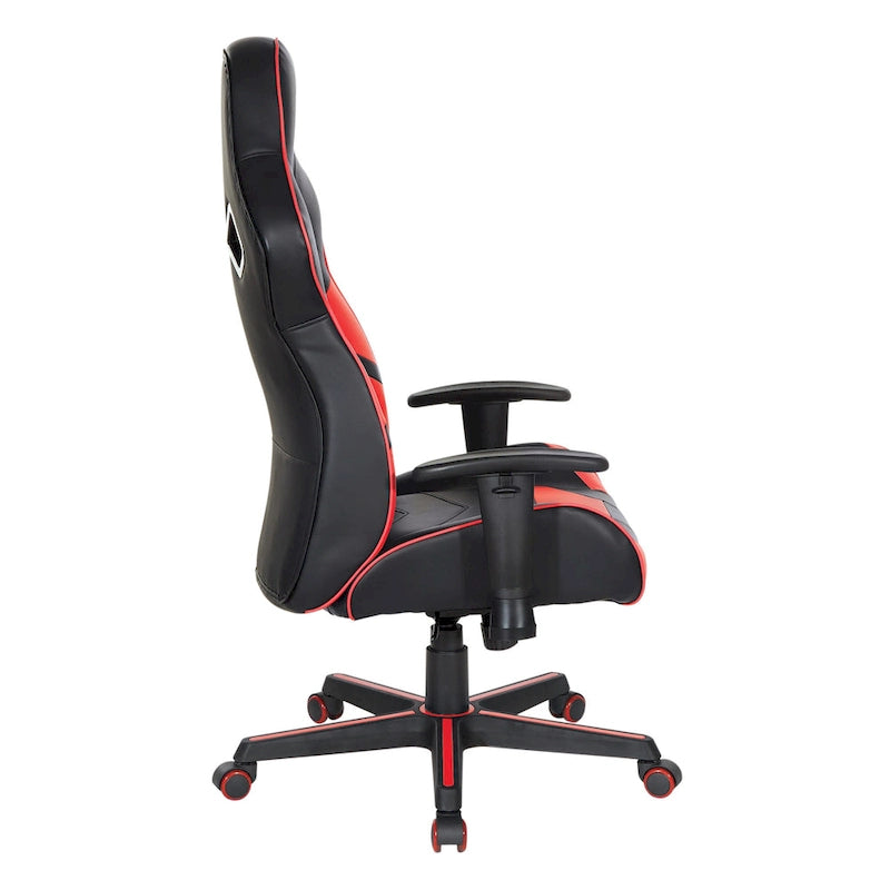 Sedia da gaming Vapor in similpelle con dettagli colorati
