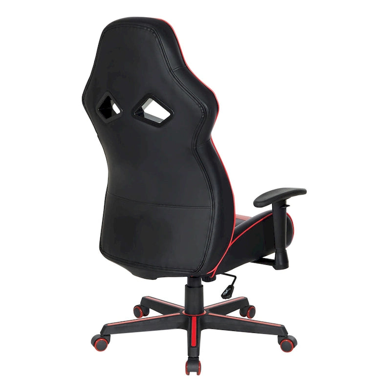 Sedia da gaming Vapor in similpelle con dettagli colorati