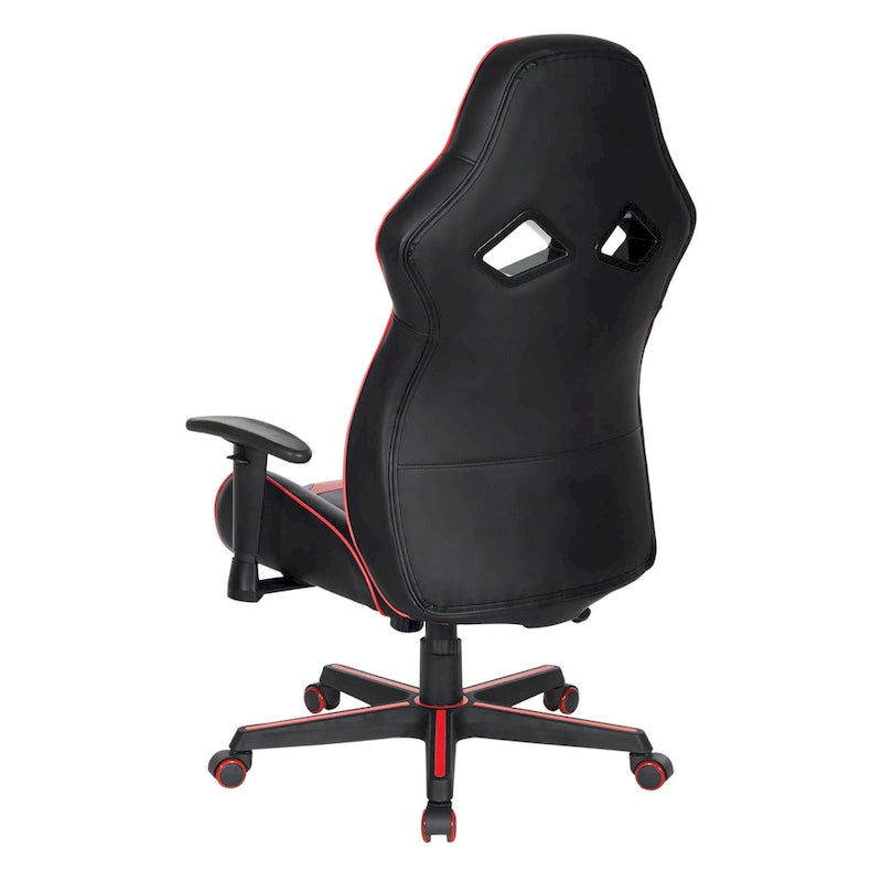 Sedia da gaming Vapor in similpelle con dettagli colorati
