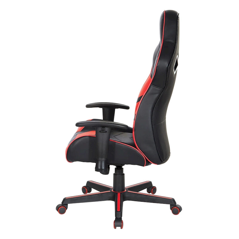 Sedia da gaming Vapor in similpelle con dettagli colorati