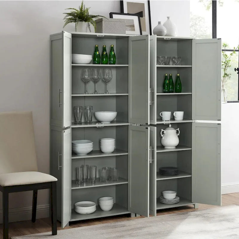 Mobili dispensa Crosley Savannah a 6 ripiani (set da 2) - 56 l x 15 p x 67 h