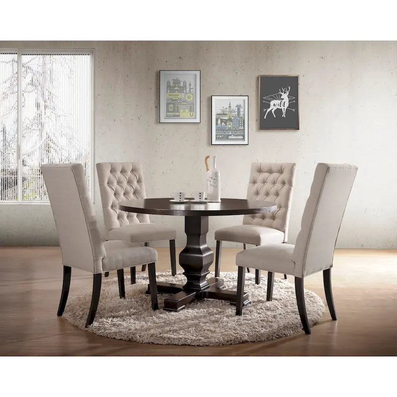 Tavolo rotondo con piedistallo Carolina Living Carson 47