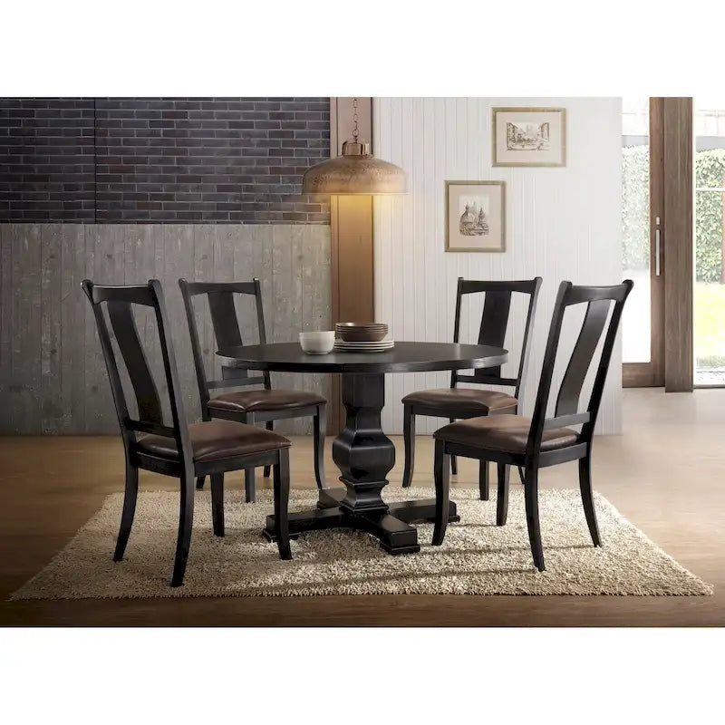Tavolo rotondo con piedistallo Carolina Living Carson 47