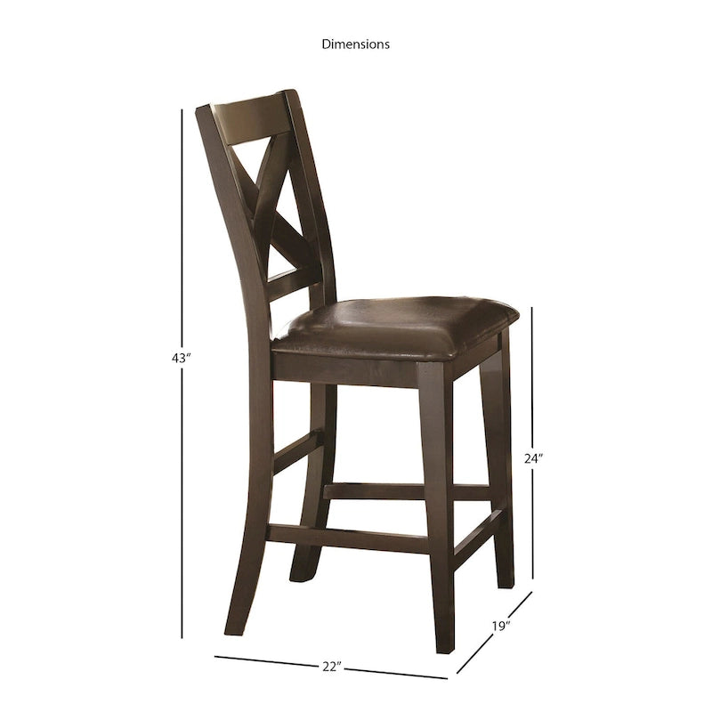 Sedia da bar Steve Silver Copley da 24 pollici (set di 2)