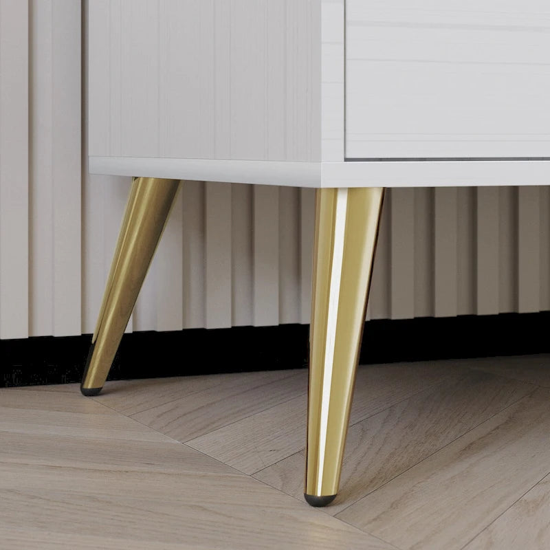 Comodino contemporaneo in legno a 2 cassetti CraftPorch