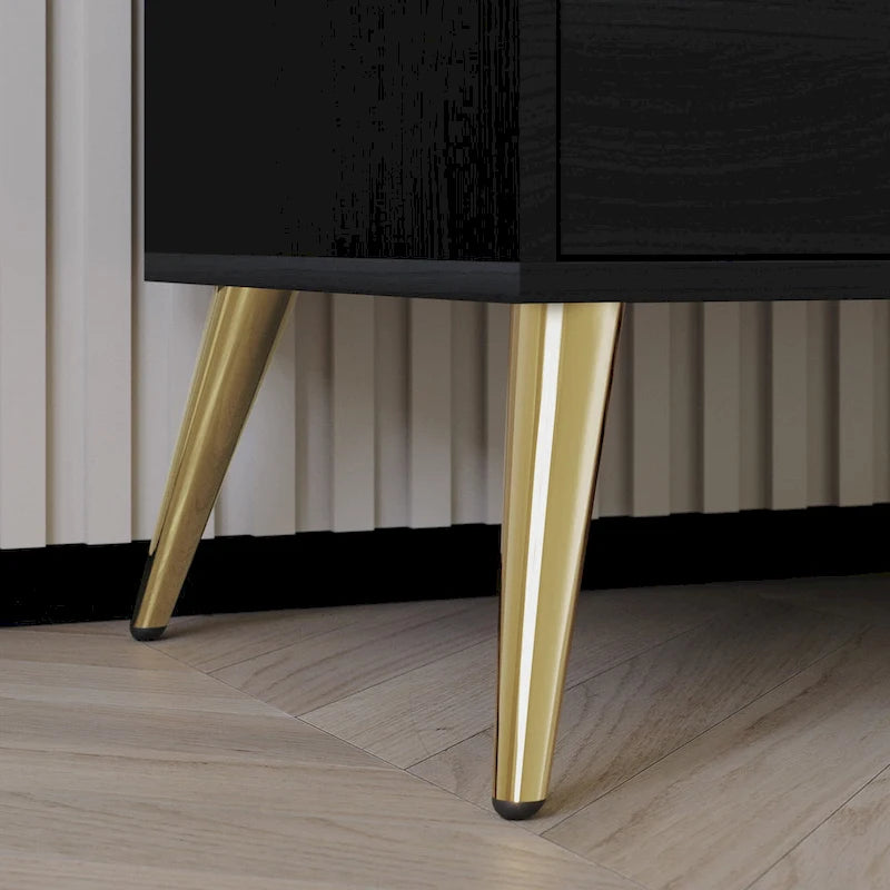 Comodino contemporaneo in legno a 2 cassetti CraftPorch