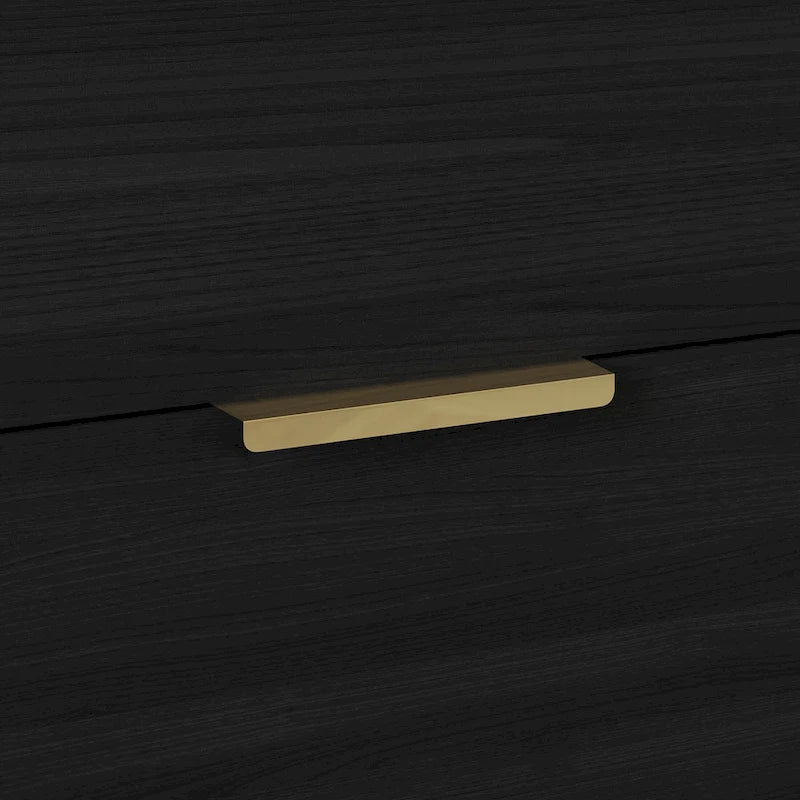 Comodino contemporaneo in legno a 2 cassetti CraftPorch