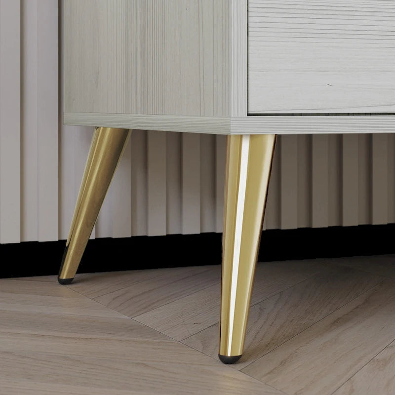 Comodino contemporaneo in legno a 2 cassetti CraftPorch