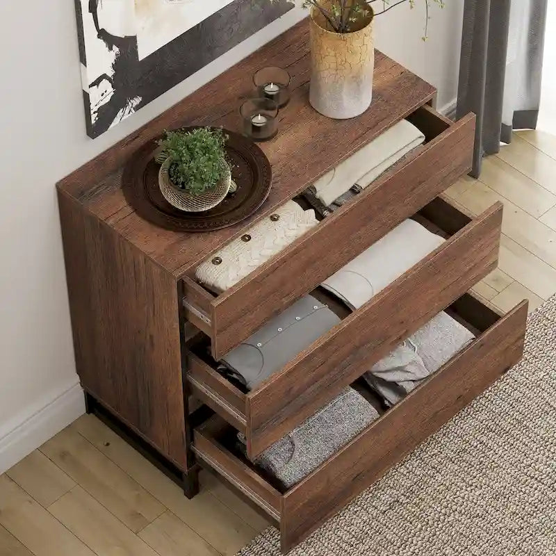 Credenza moderna 3 in 1 con 9 cassetti