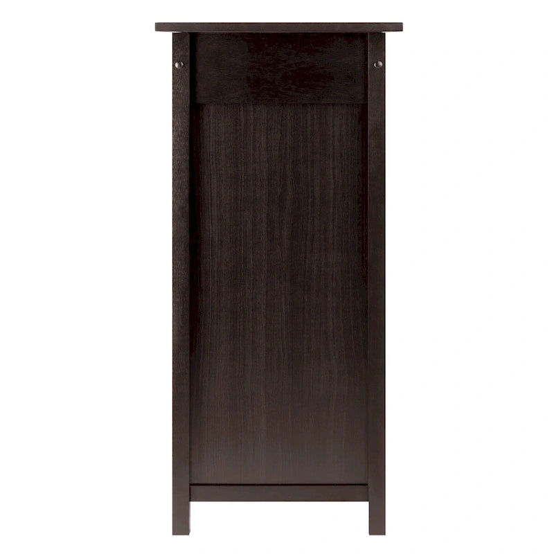 Mobiletto portabottiglie, piano espandibile, espresso - 29,92 x 17,32 x 37,01 pollici