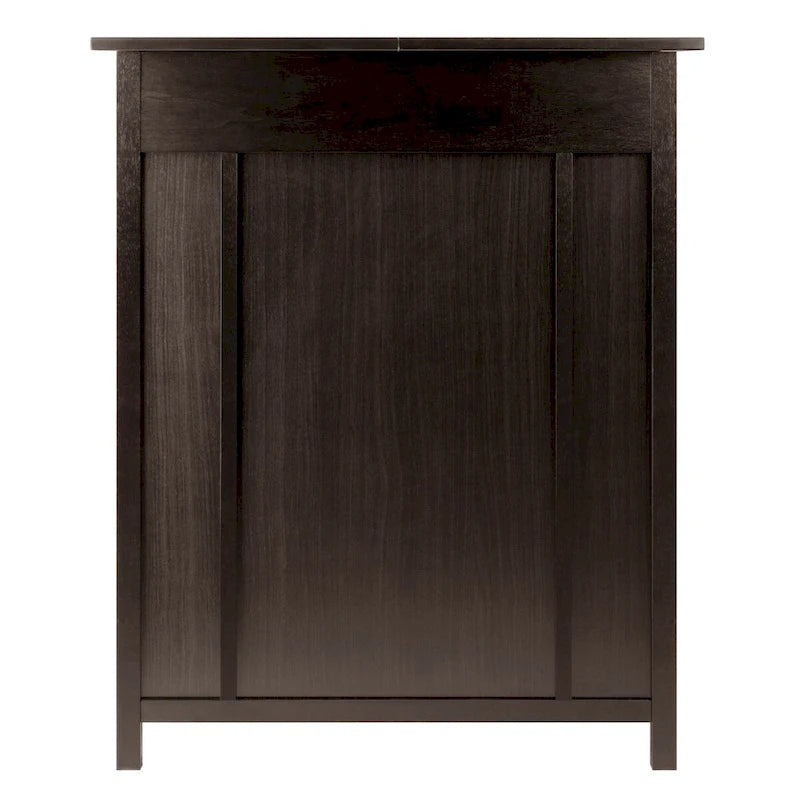 Mobiletto portabottiglie, piano espandibile, espresso - 29,92 x 17,32 x 37,01 pollici