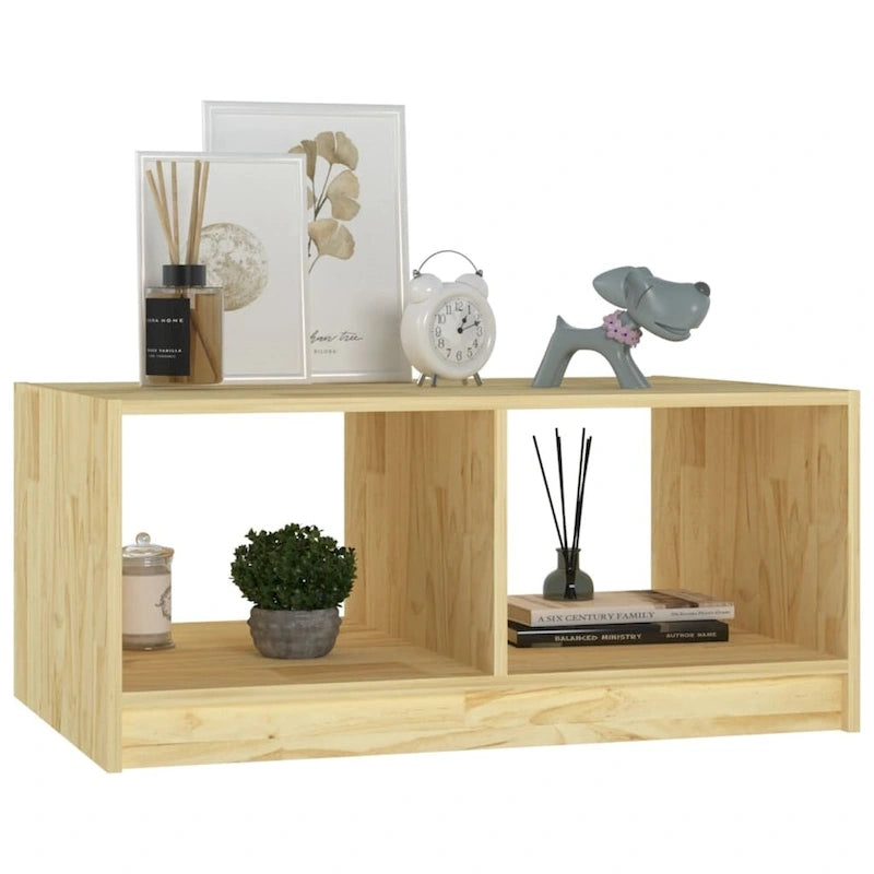 vidaXL Tavolino da caffè in legno massello di pino 29,5 x 13,2 cm Tavolino da divano multicolore - 29,5 x 19,7 x 13,2 cm