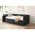 Divano letto imbottito con cassetti