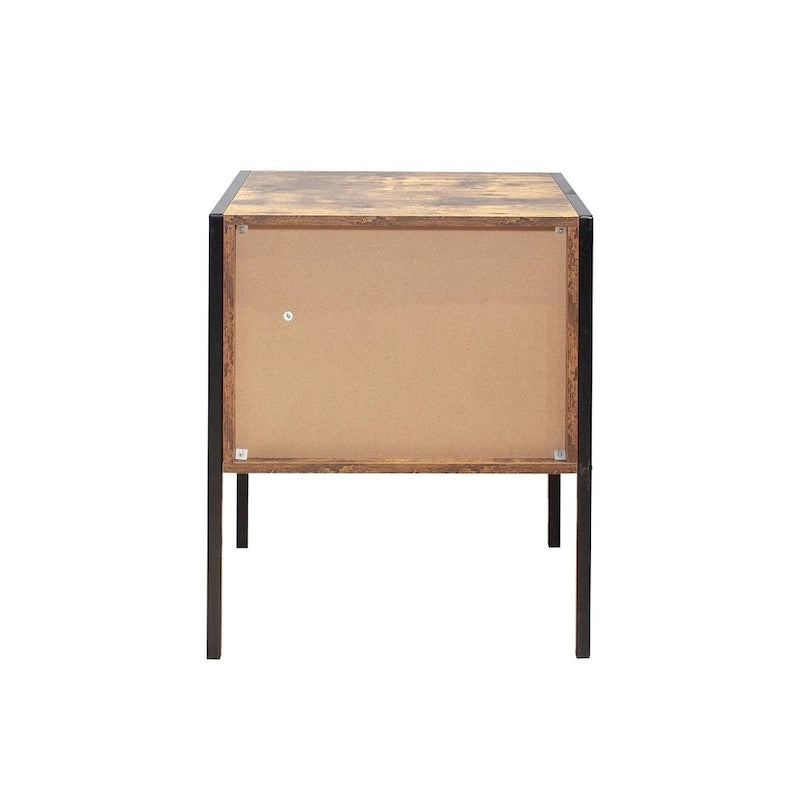Comò rustico marrone a 6 cassetti o set di 2 comodini