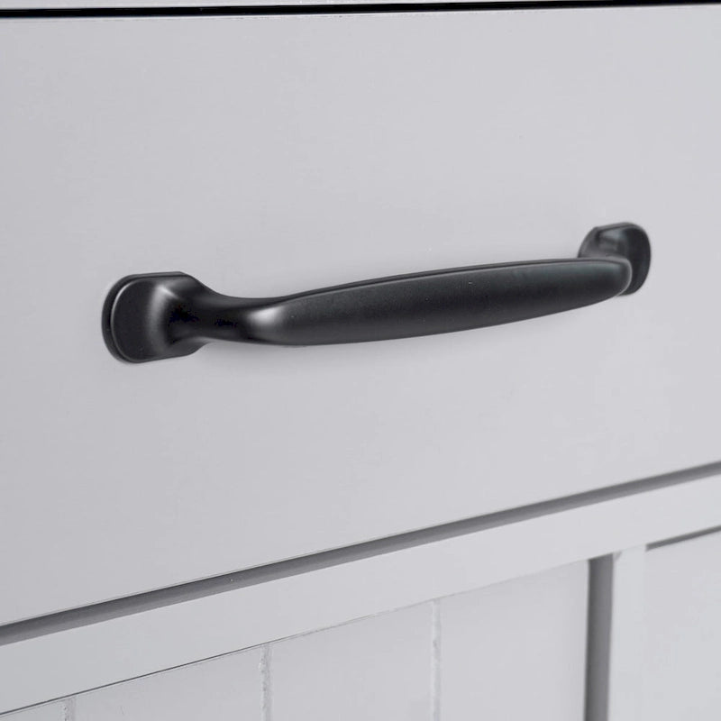 Isola da cucina con mobiletto porta-rifiuti