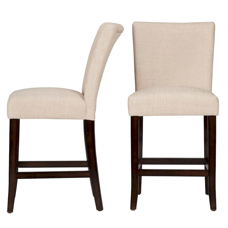 Sgabelli alti Parson Classic Linen da bancone (set da 2) di iNSPIRE Q Bold
