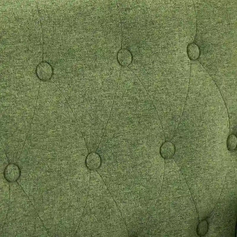 Poltrona imbottita in tessuto di lino con bottoni, stile moderno di metà secolo, LUE BONA - 28,5 L x 27,25 P x 33,75 A