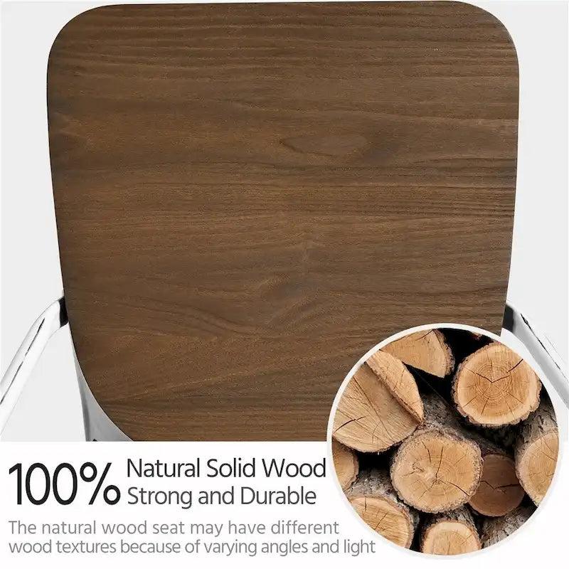 Yaheetech Set di 4 sedie da pranzo in metallo con sedie impilabili in legno