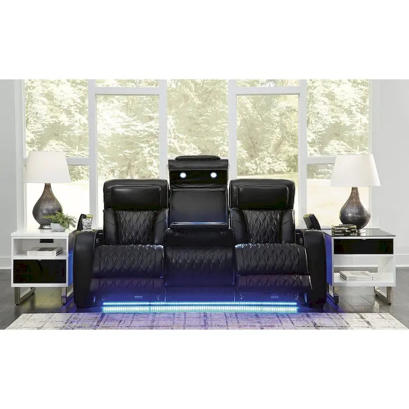 Divano reclinabile Signature Design by Ashley Boyington Black Power - 86 L x 38 P x 44 A