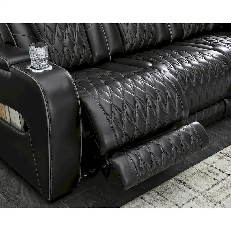 Divano reclinabile Signature Design by Ashley Boyington Black Power - 86 L x 38 P x 44 A