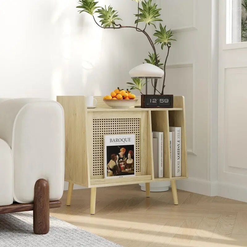 Supporto per giradischi con contenitore per vinili - 15,74 x 25,98 x 25,19 pollici