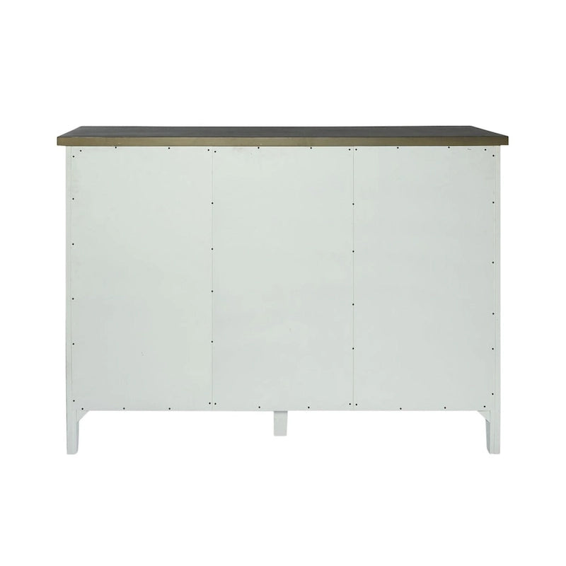 Lakeshore Server con porta bicchieri e ripiani regolabili - Bianco