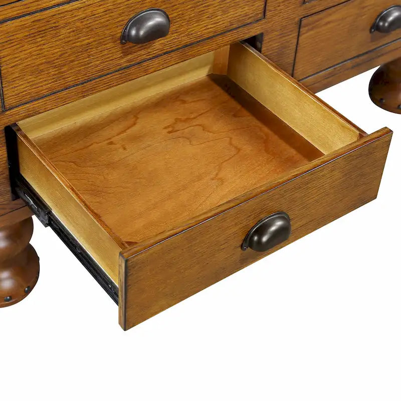 Set di tavoli da soggiorno in legno massello da 3 pezzi