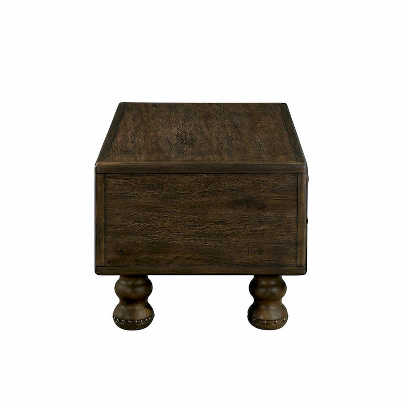 Set di tavoli da soggiorno in legno massello da 3 pezzi