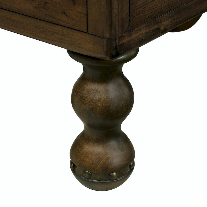 Set di tavoli da soggiorno in legno massello da 3 pezzi
