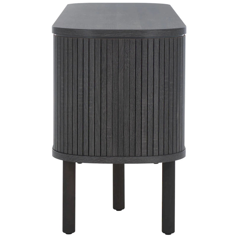 SAFAVIEH Home Tealla Mobile porta TV con 2 cassetti e 1 anta in vetro. - 59Lx15Px24A