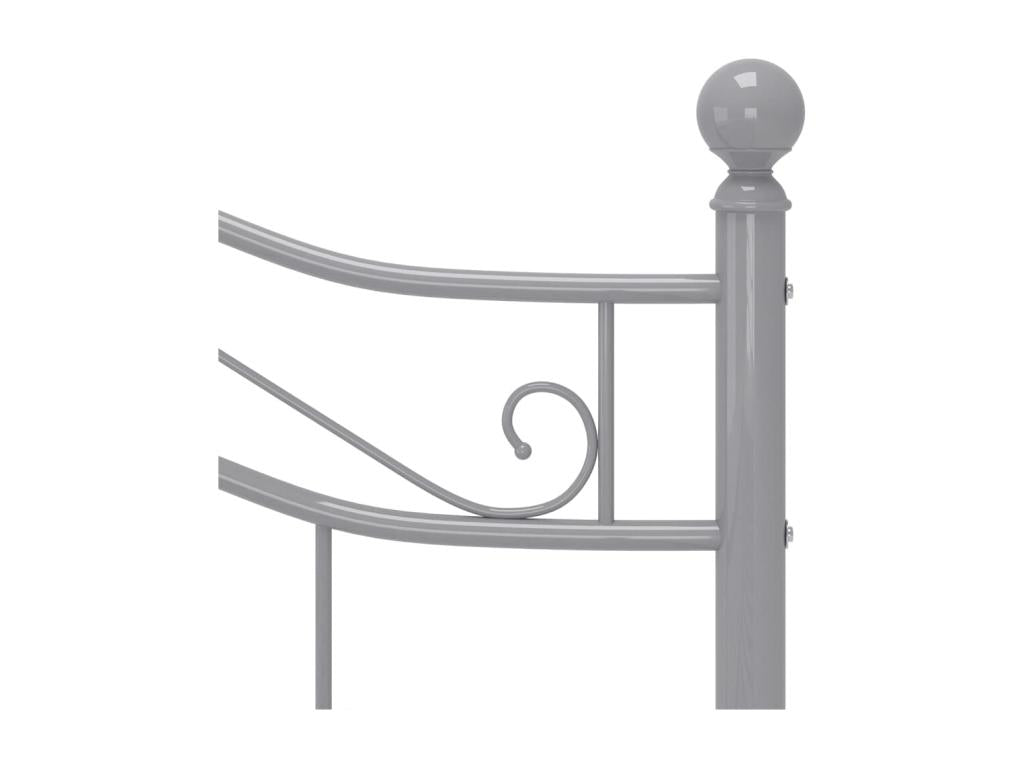 Materasso in metallo grigio, 120 x 200 cm