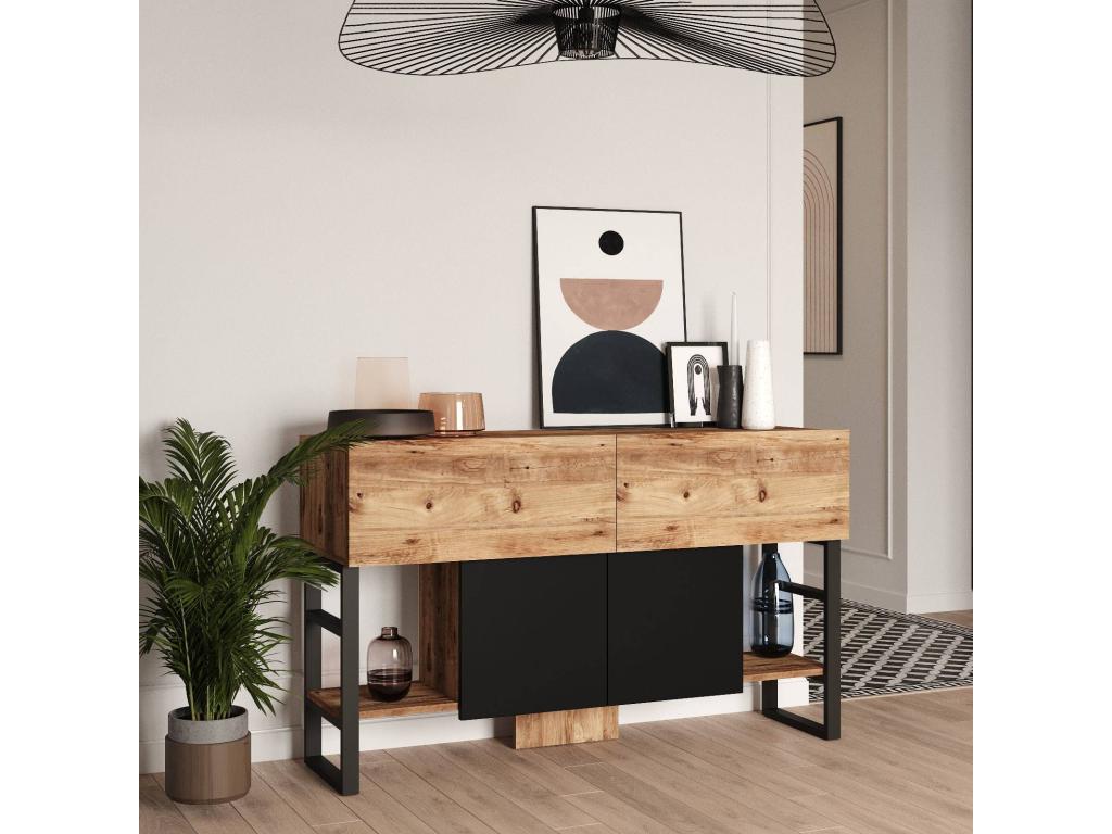 Credenza in metallo nero