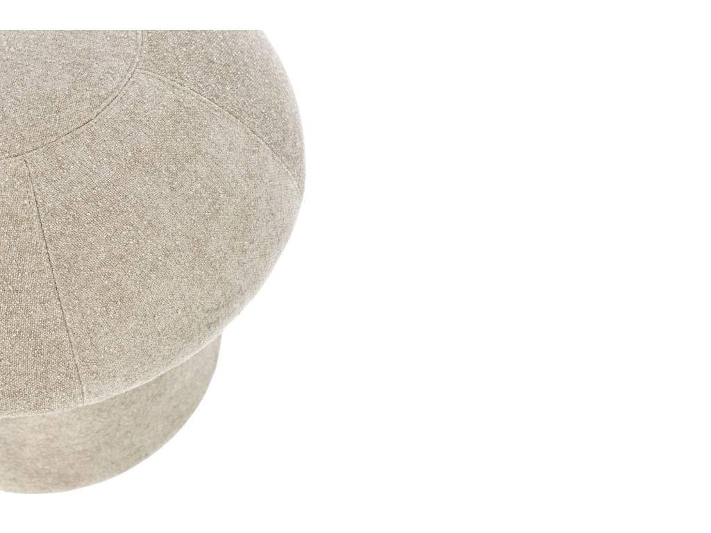 Pouf in tessuto beige