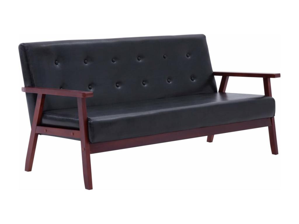 Mobili per la casa in similpelle nera