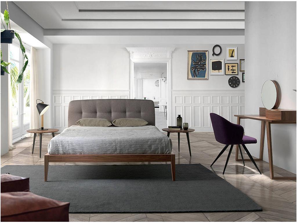 Letto in tessuto blu, 150 x 200 cm