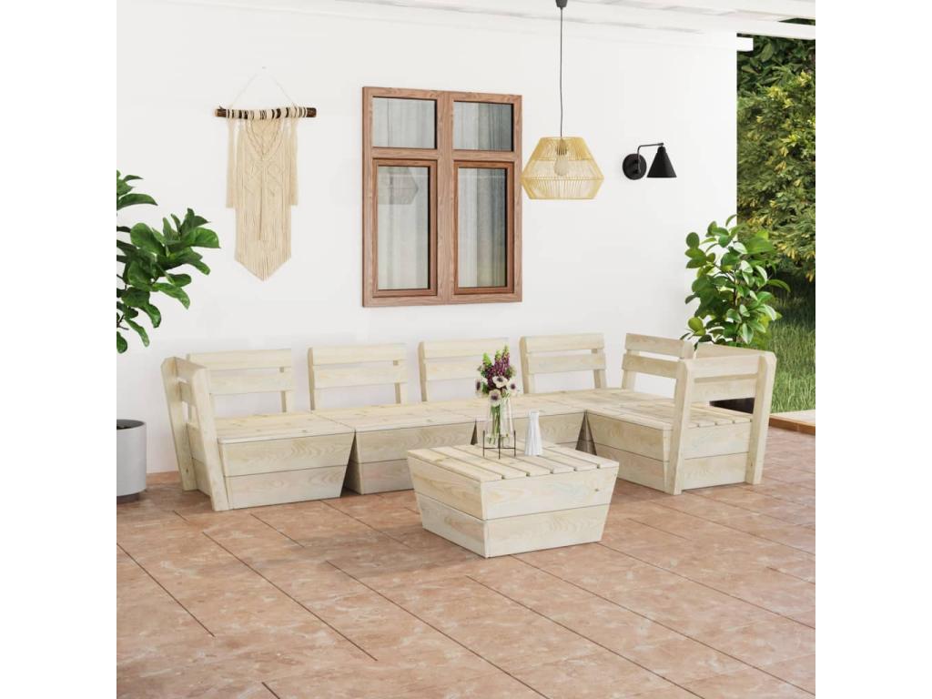 Set di mobili da esterno beige