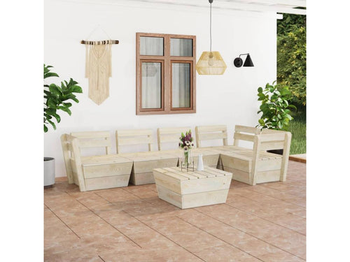 Set di mobili da esterno beige