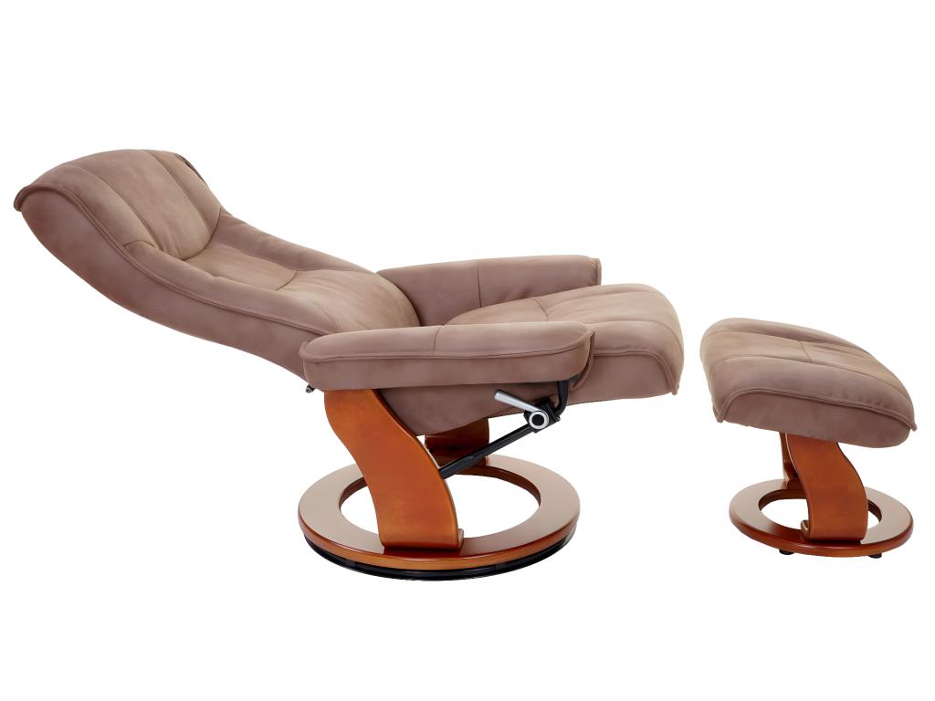 Poltrona in tessuto marrone - dlz1766568494780