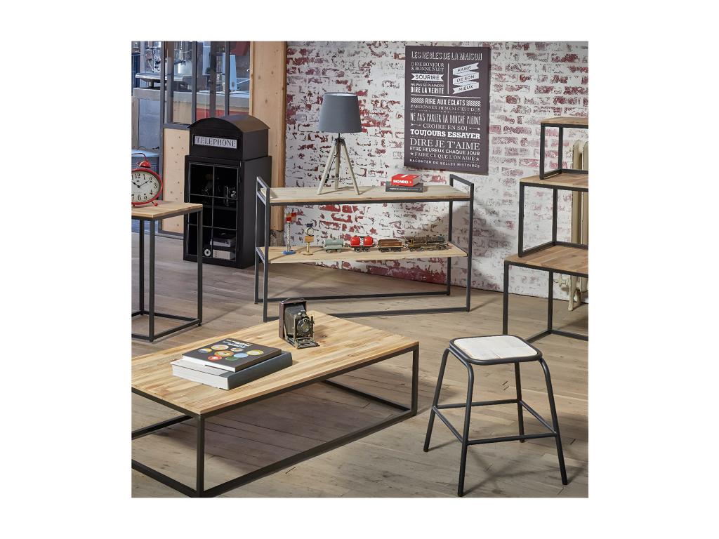 Tavolo nero, 70 x 115 cm