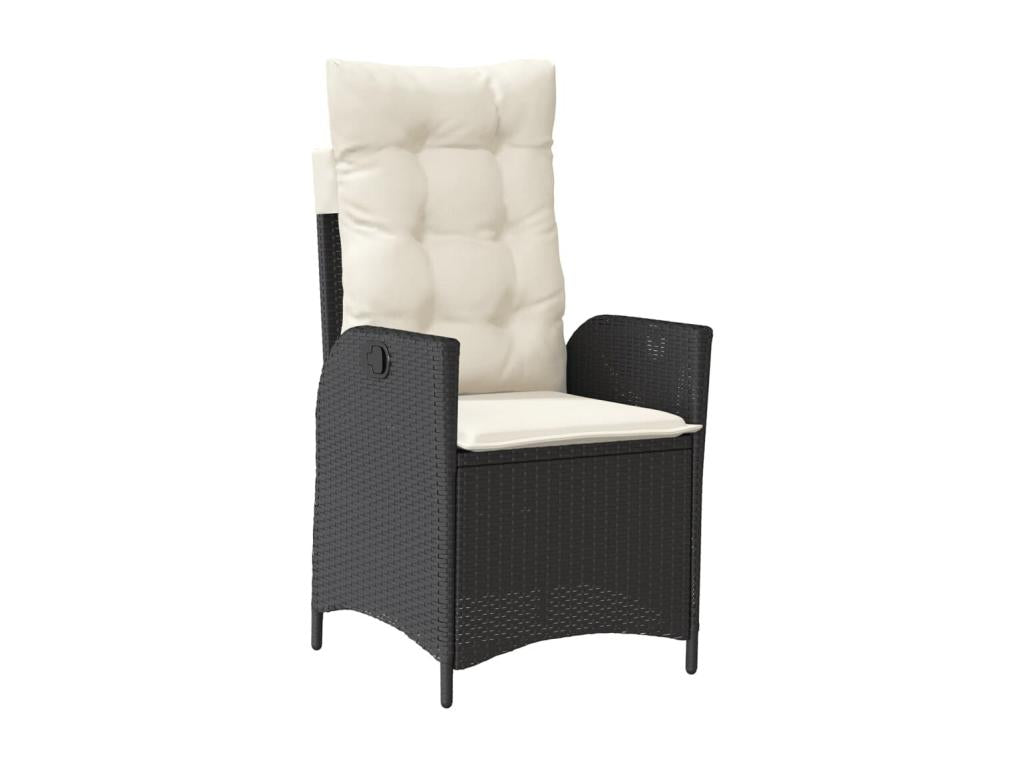 Mobili per la casa in vimini intrecciato in resina nera - dlz1766568196443