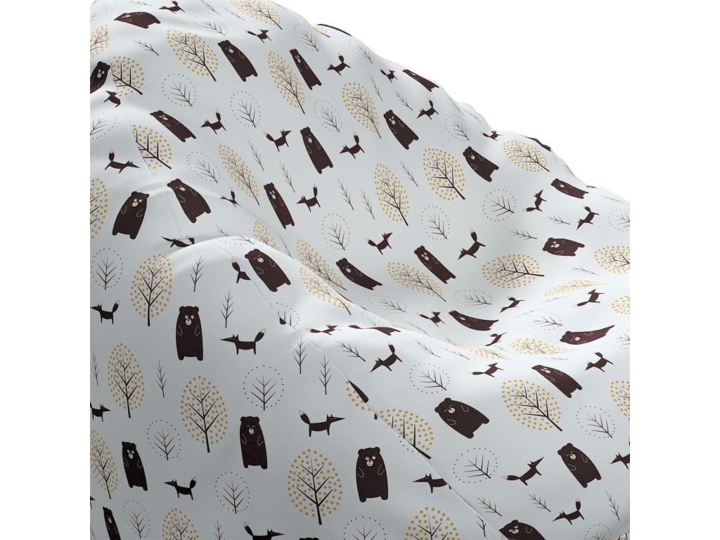 Pouf bianco, 60 x 60 x 105 cm