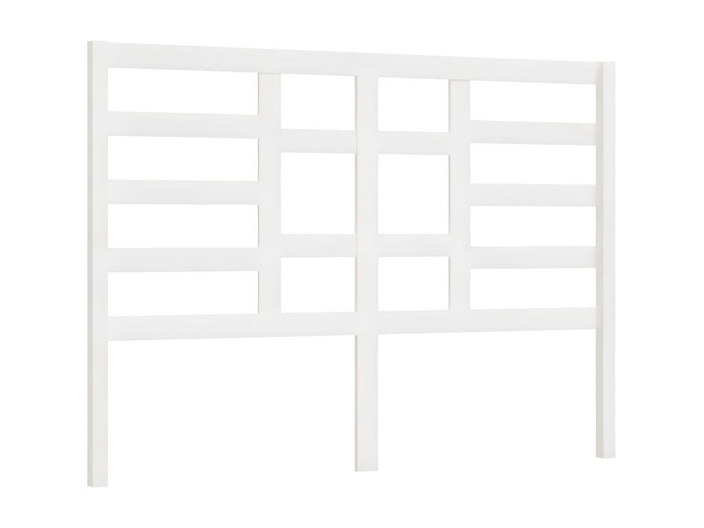 Letto in legno massello bianco, 126 x 4 x 104 cm