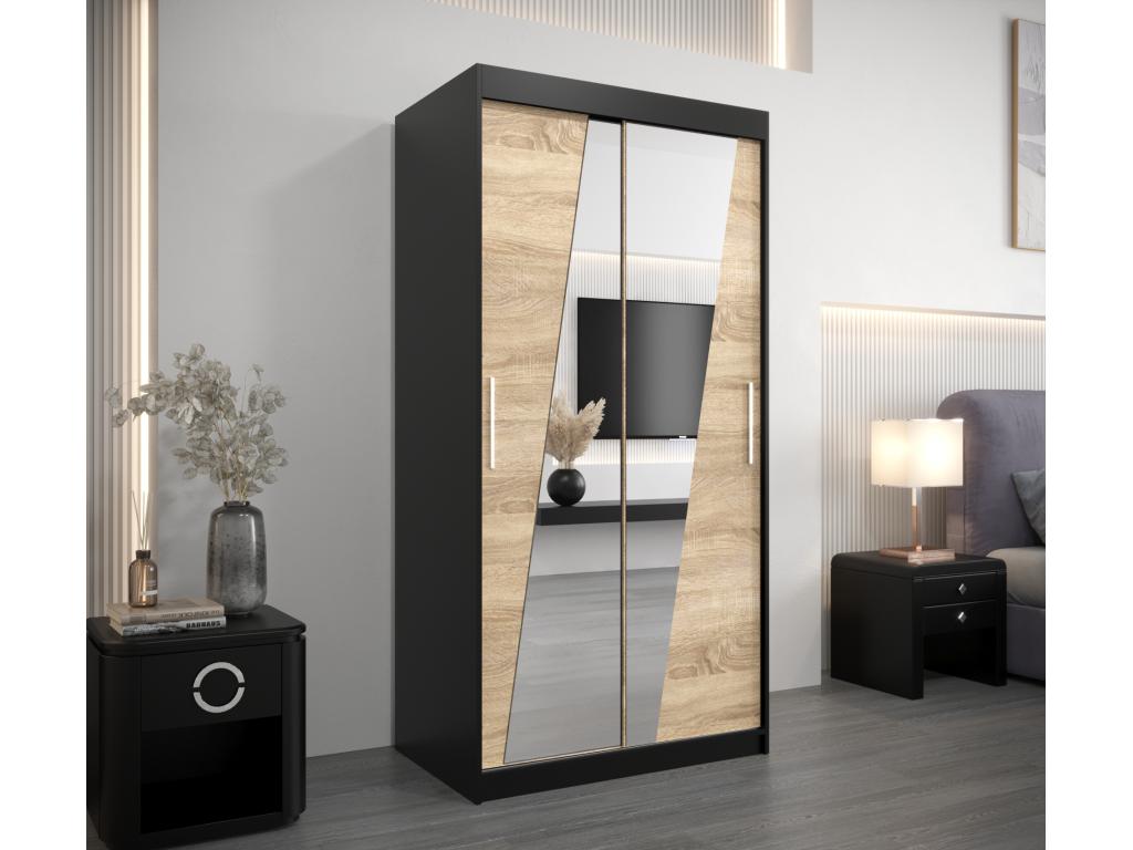 Armadio nero, 100 x 62 x 200 cm