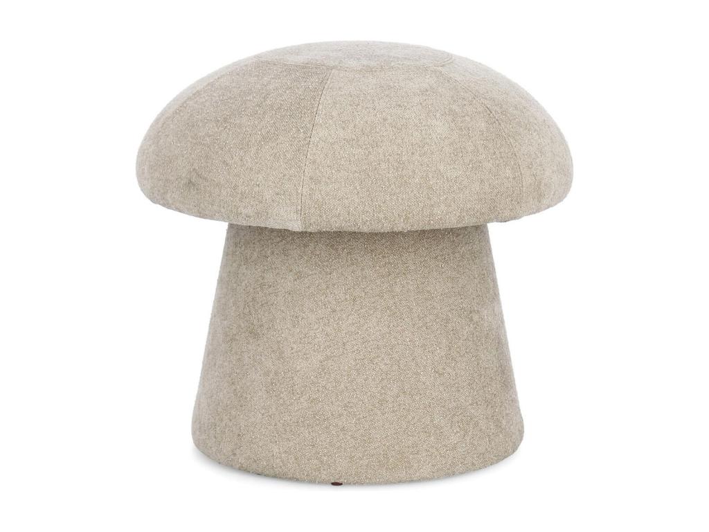 Pouf in tessuto beige
