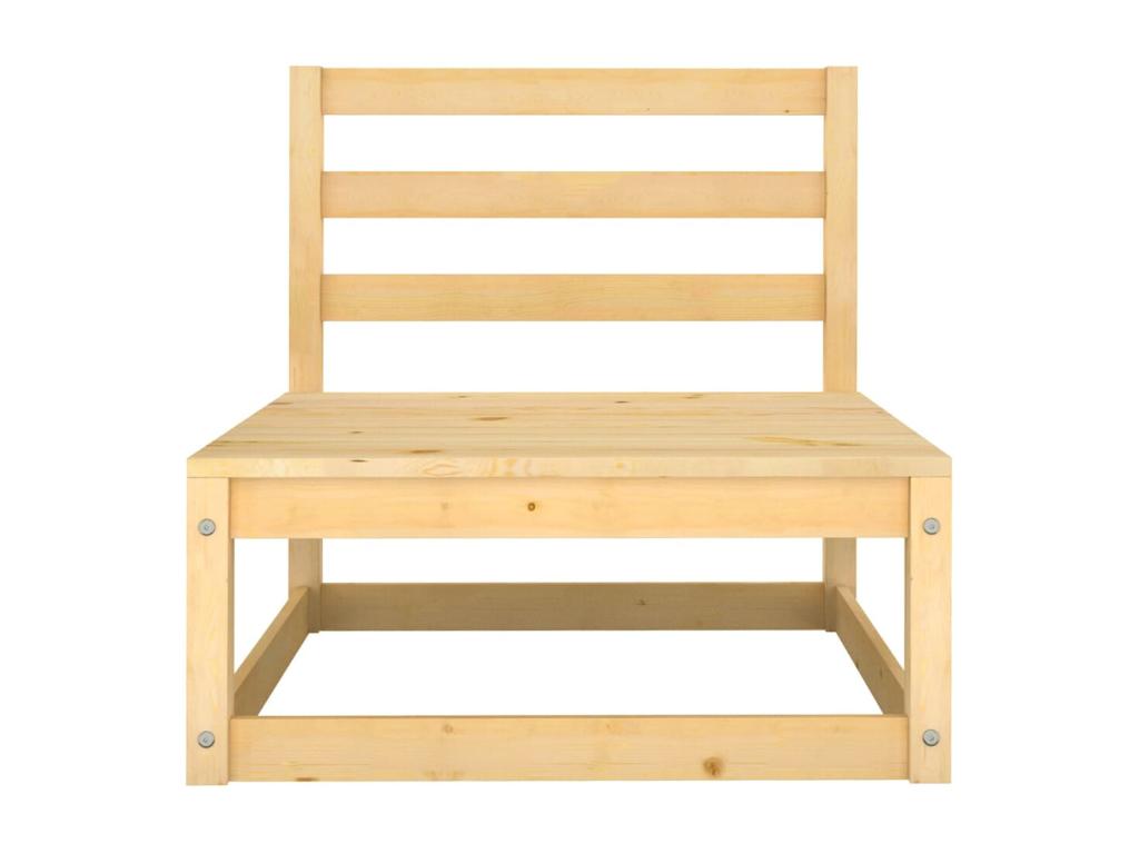 Set di mobili da esterno in legno di pino antracite