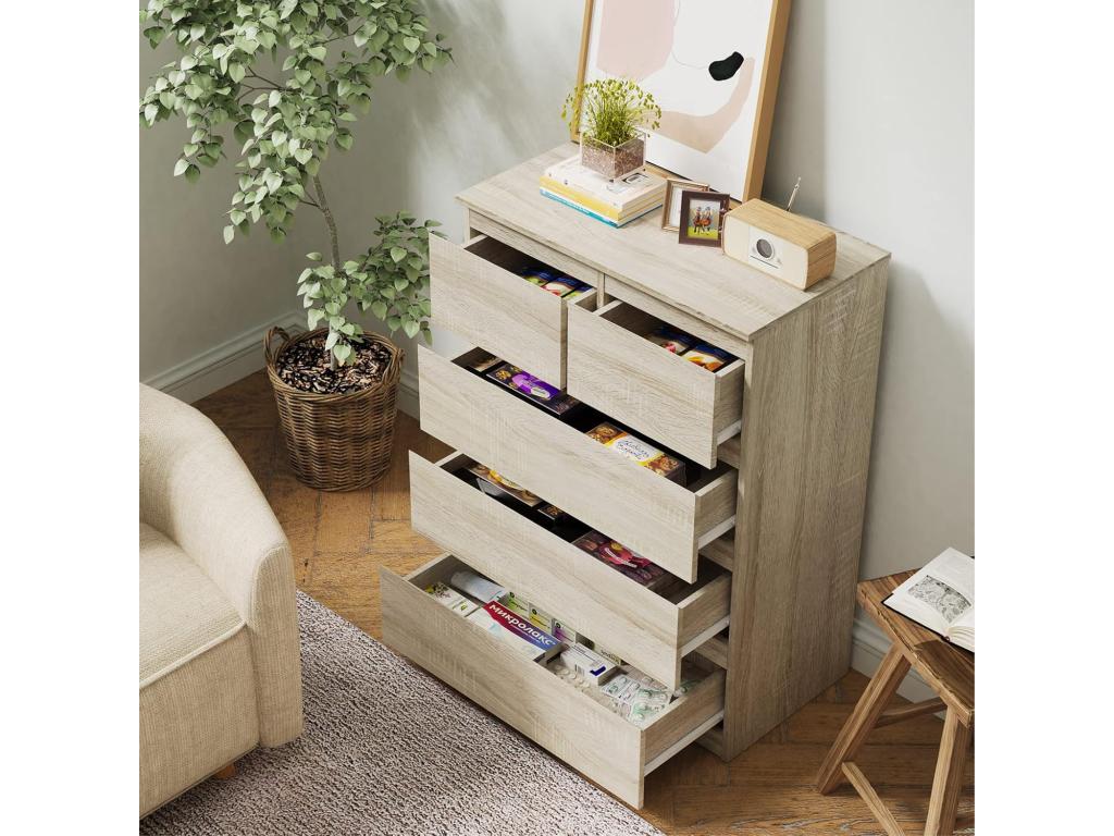 Armadio in metallo marrone, 75 x 42 x 104 cm